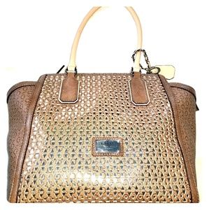Guess Brown and Beige Tote